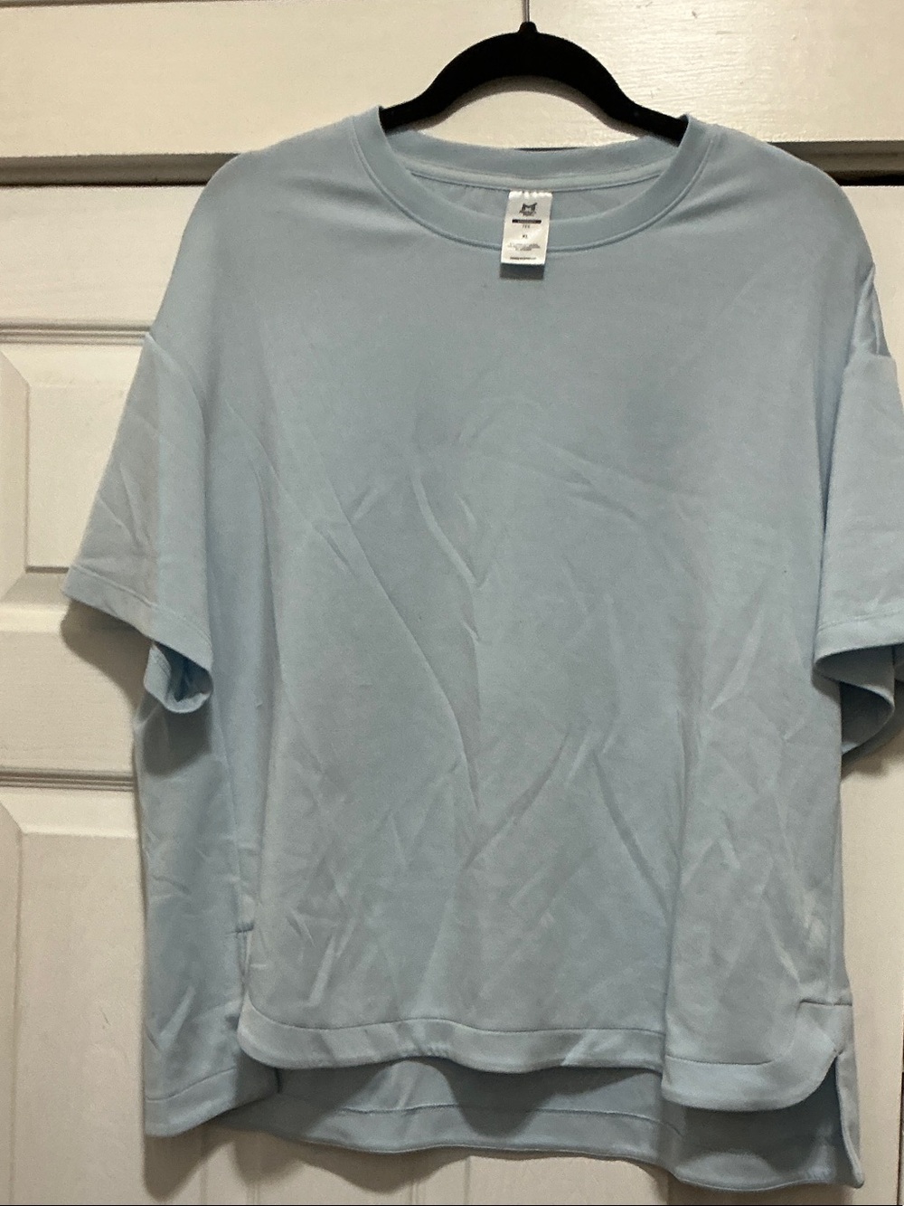 Light Blue Women's Short Sleeve Crew Tee